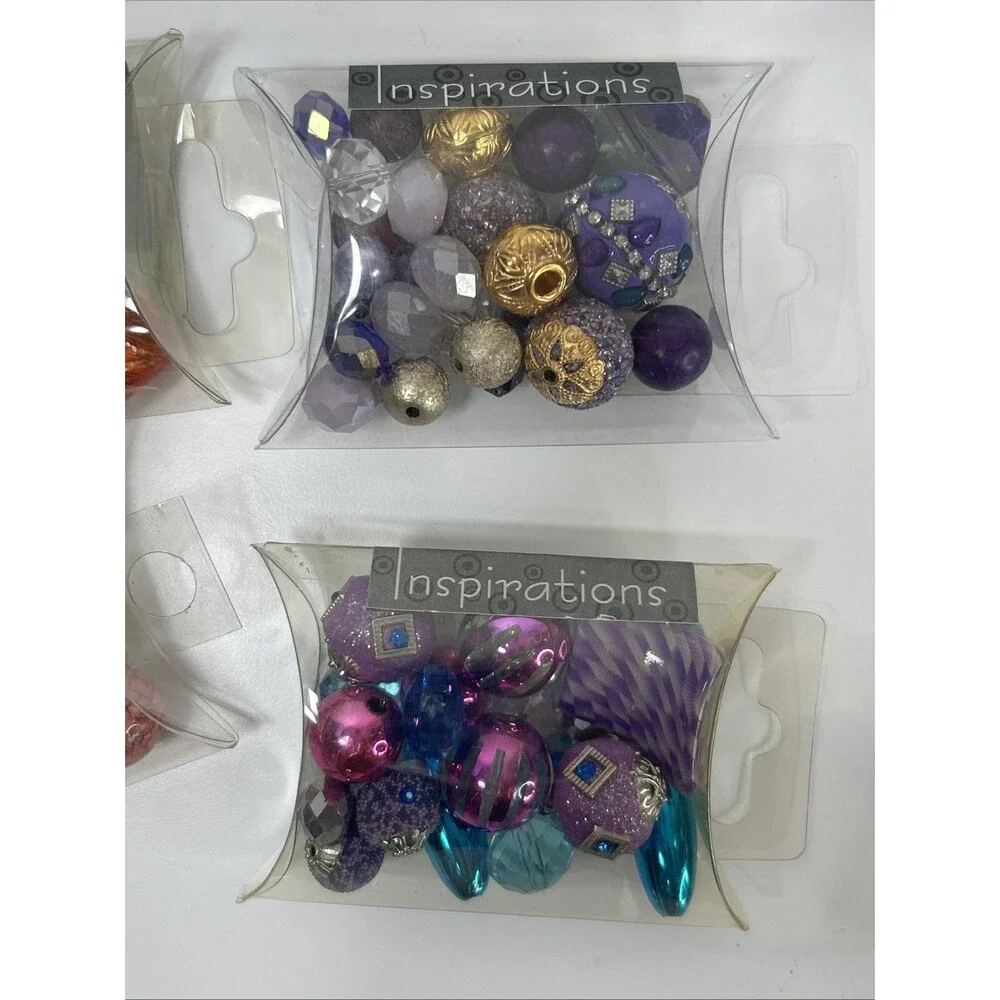 Lot Jesse James Inspiration Boho Focal Craft Beads Jewelry Making Orchid Blue